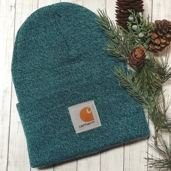 Carhartt Accessories - RARE Carhartt Cuffed Knit Beanie - Teal
